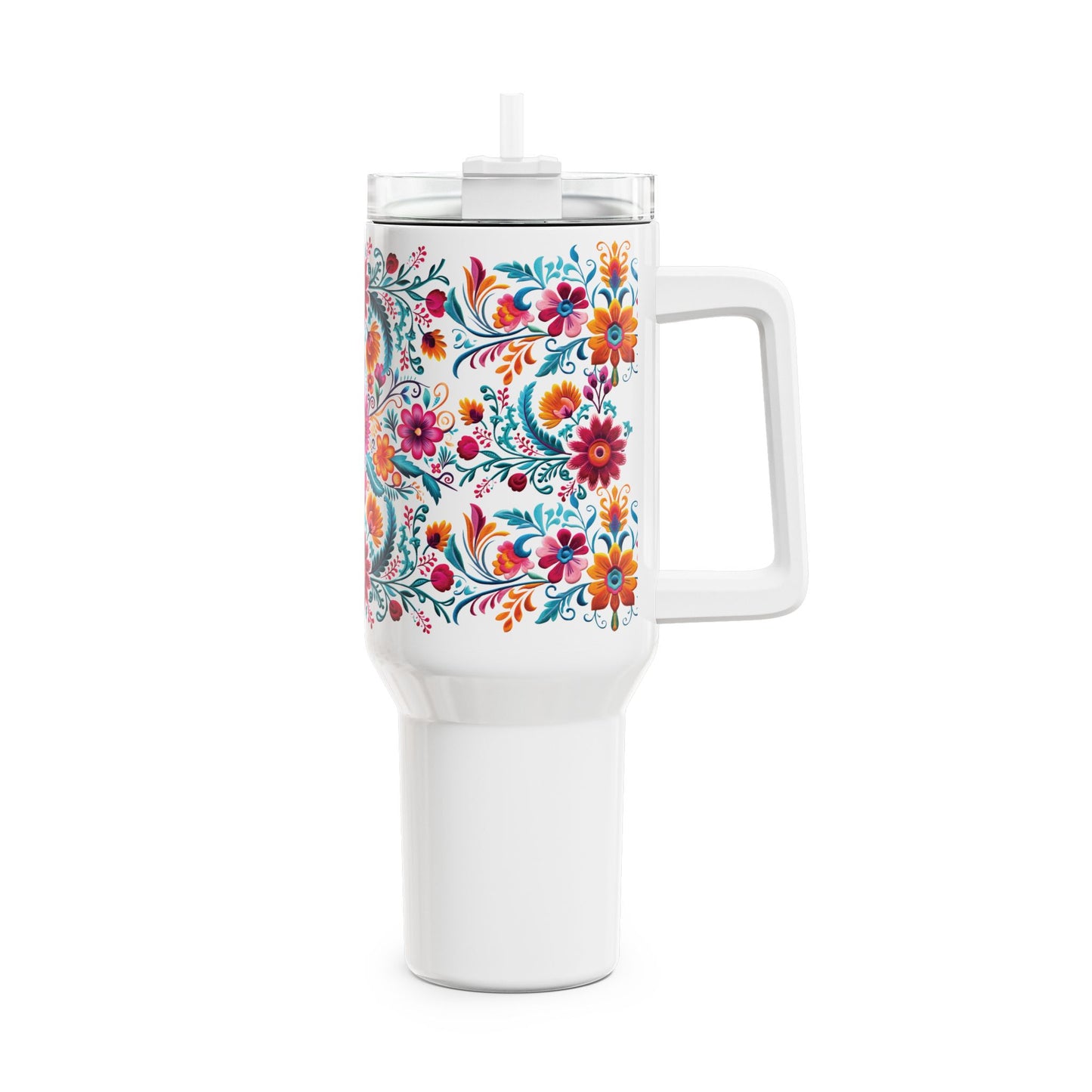 Mexican Embroidery Tumbler, 40oz