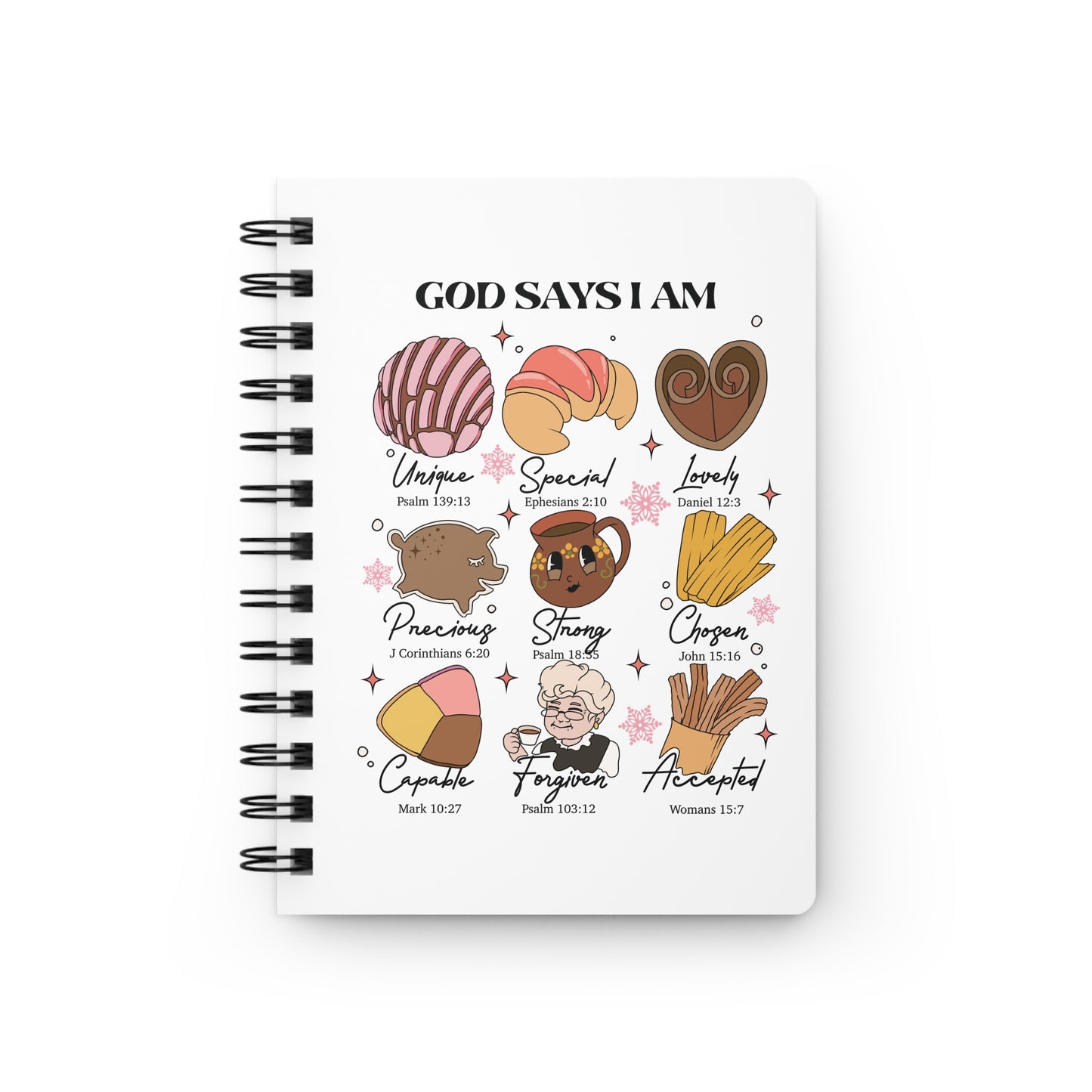 God Says I am Loved Spiral Bound Journal