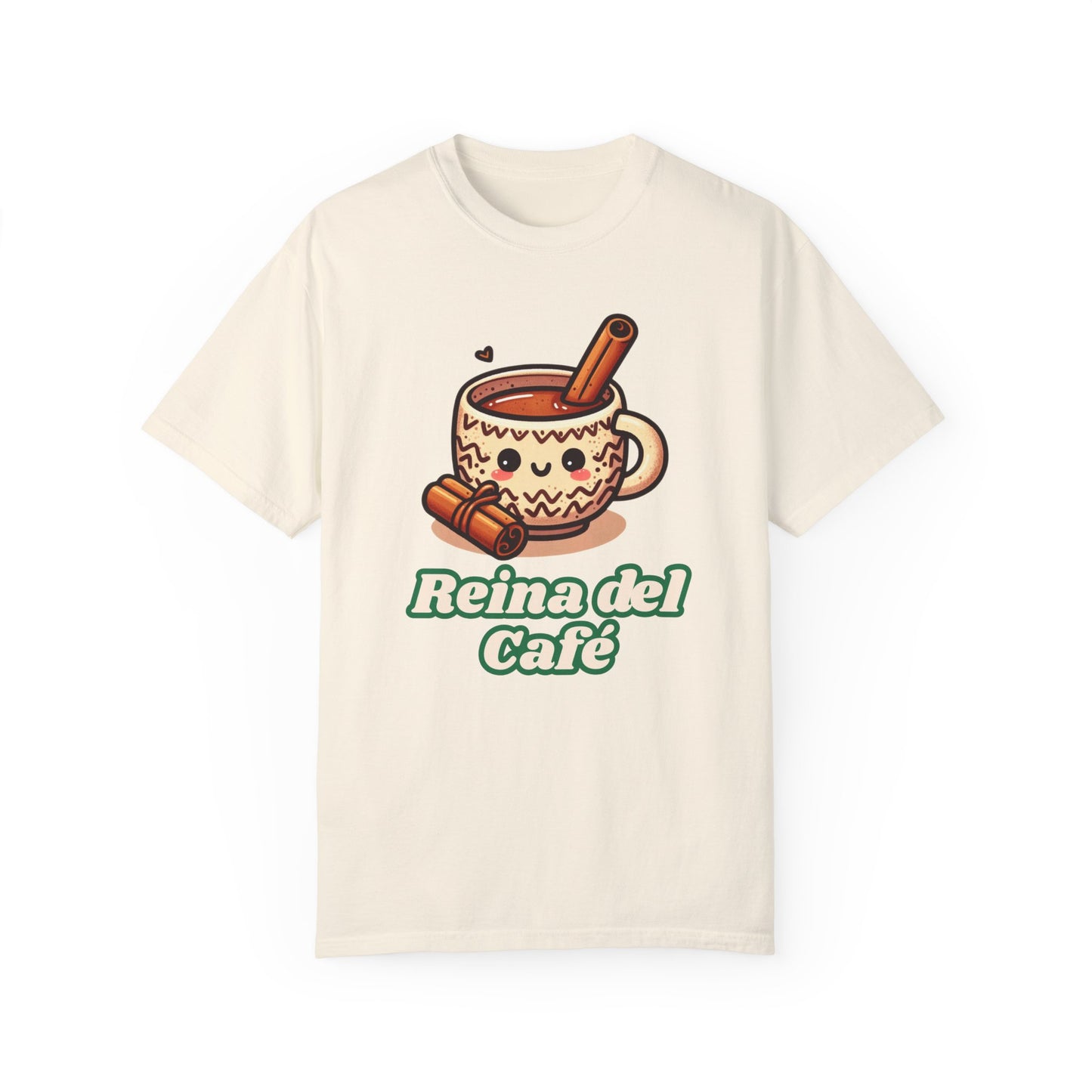 Reina del Café - Unisex Garment-Dyed T-shirt