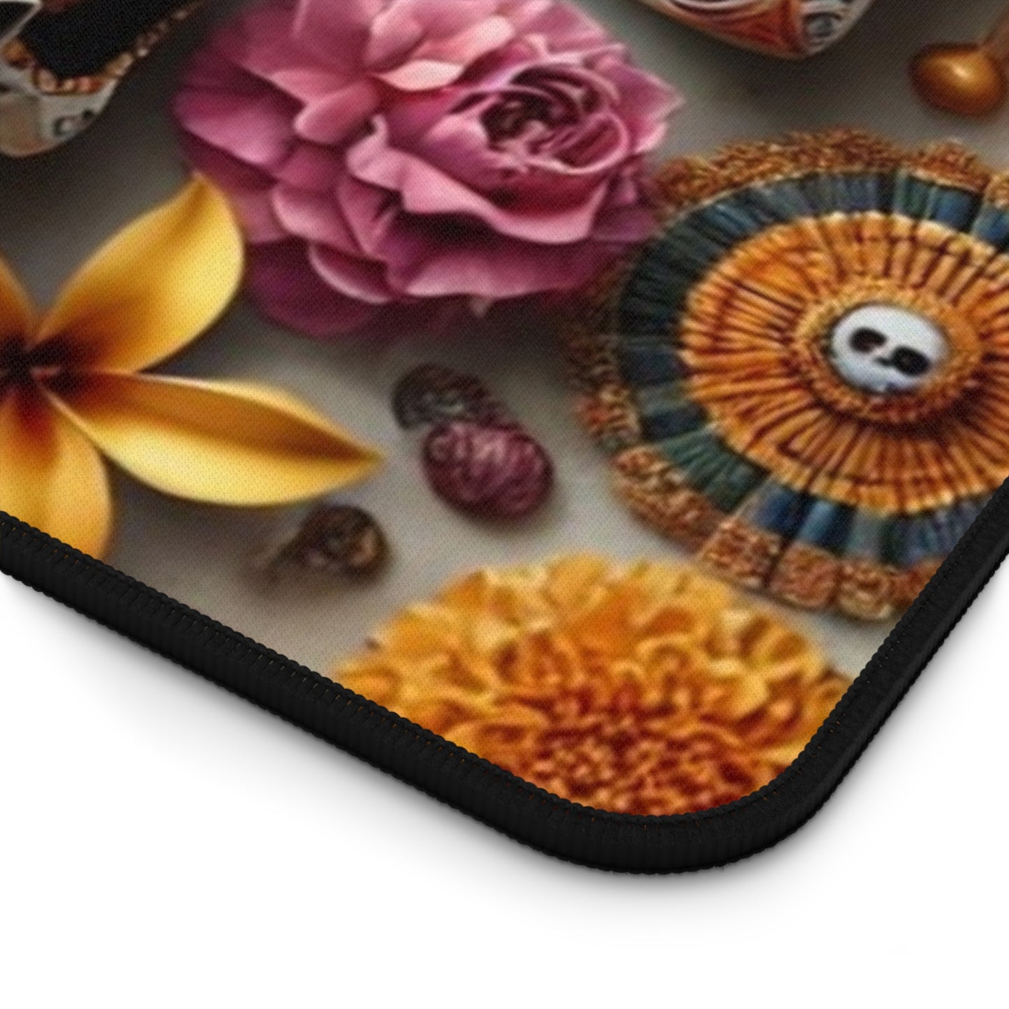 Dia de los Muertos Large Desk Mat 16" x 32" from Off Leash Designs