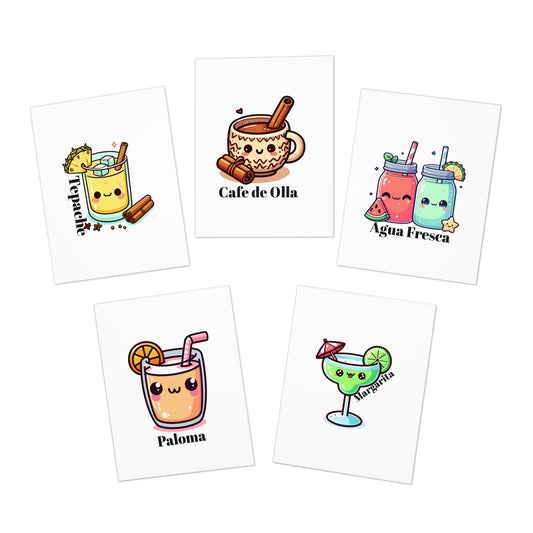 Un Trago Multi-Design Greeting Cards (5-Pack)