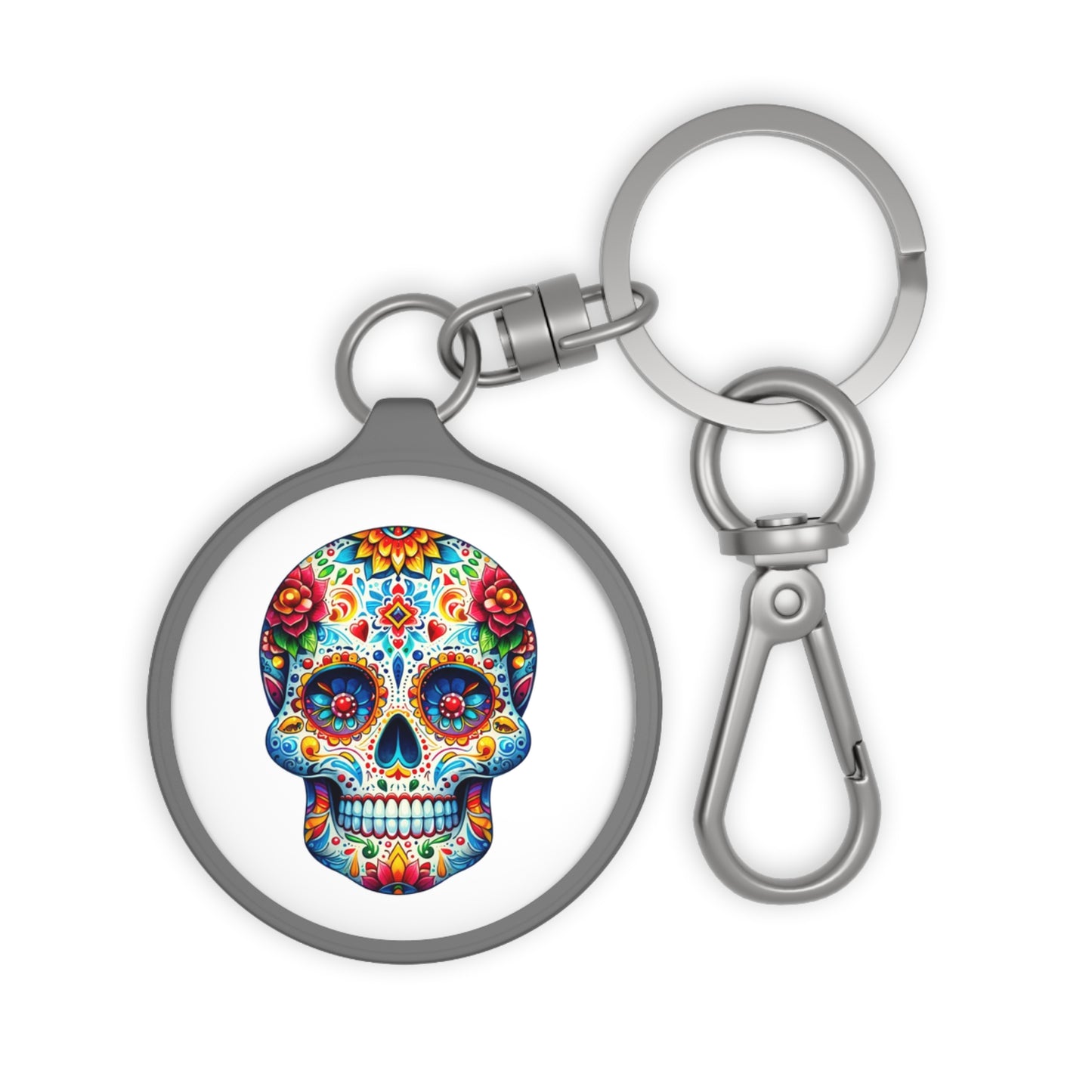 Day of the Dead Keyring Tag