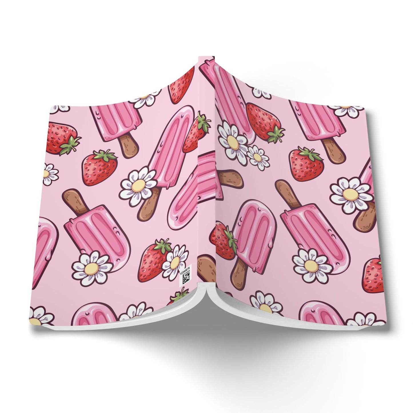 Strawberry Ice Cream Softcover Journal