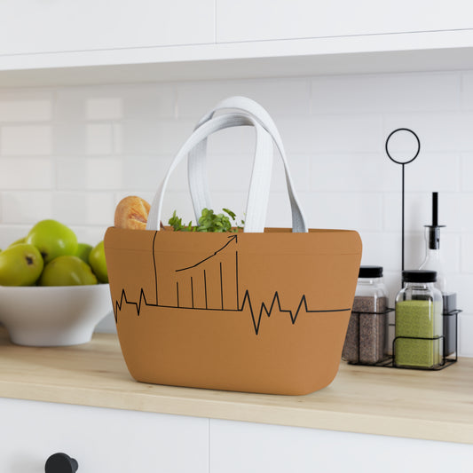 Accounting Heartbeat Brown Lunch Bag