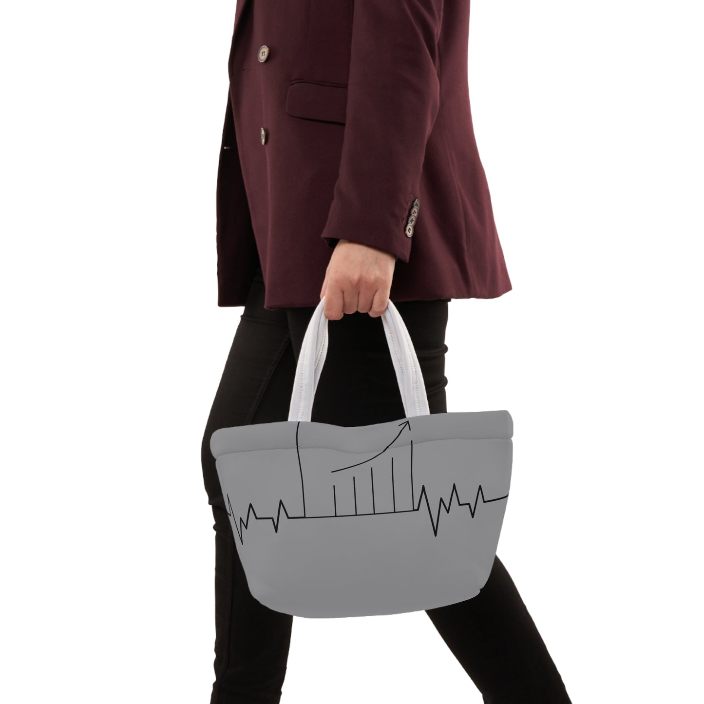 Accounting Heartbeat Grey Lunch Bag