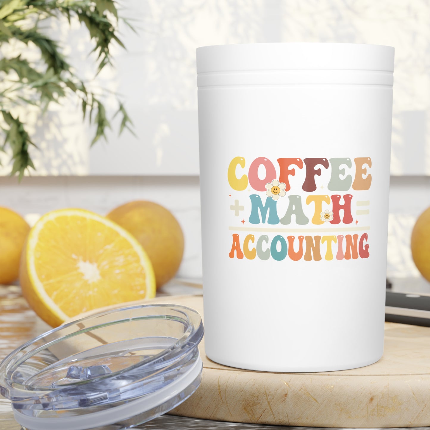 Coffee + Math = Accounting Vacuum Insulated Tumbler, 11oz