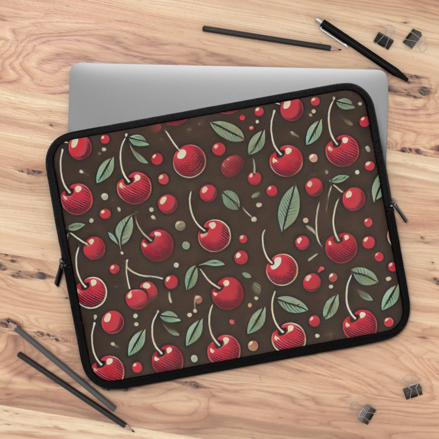 Chocolate & Cherries Laptop Sleeve 7" to 17"