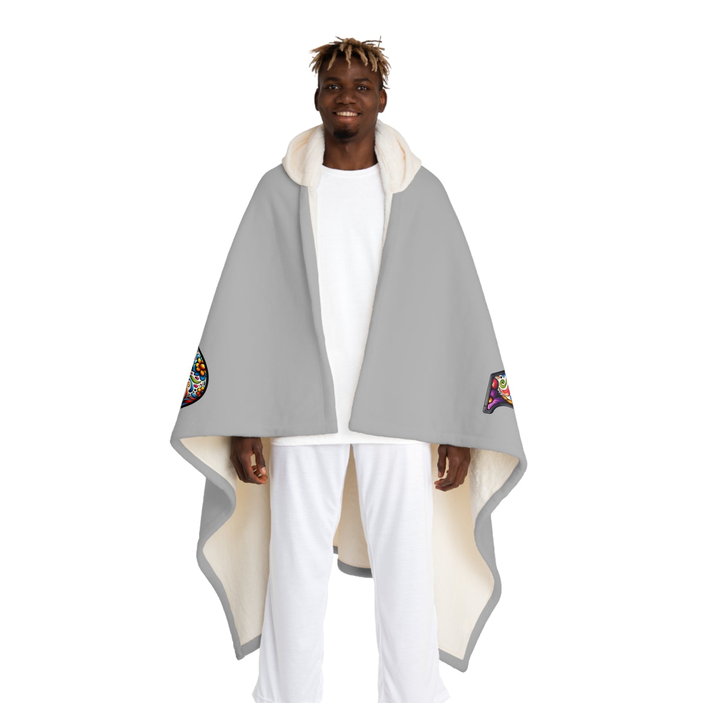 Mexico Hooded Sherpa Fleece Blanket