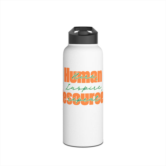 Human Resources Inspire Stainless Steel Water Bottle, Standard Lid