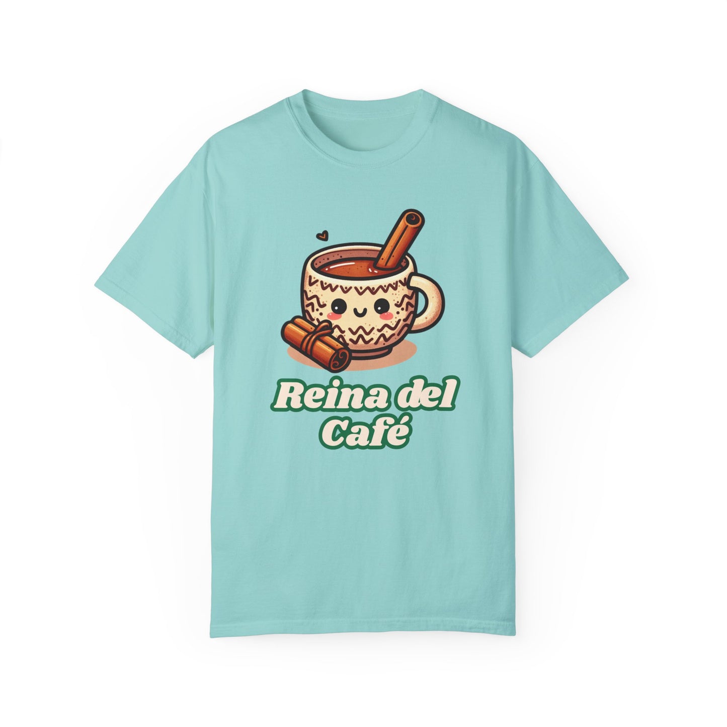 Reina del Café - Unisex Garment-Dyed T-shirt