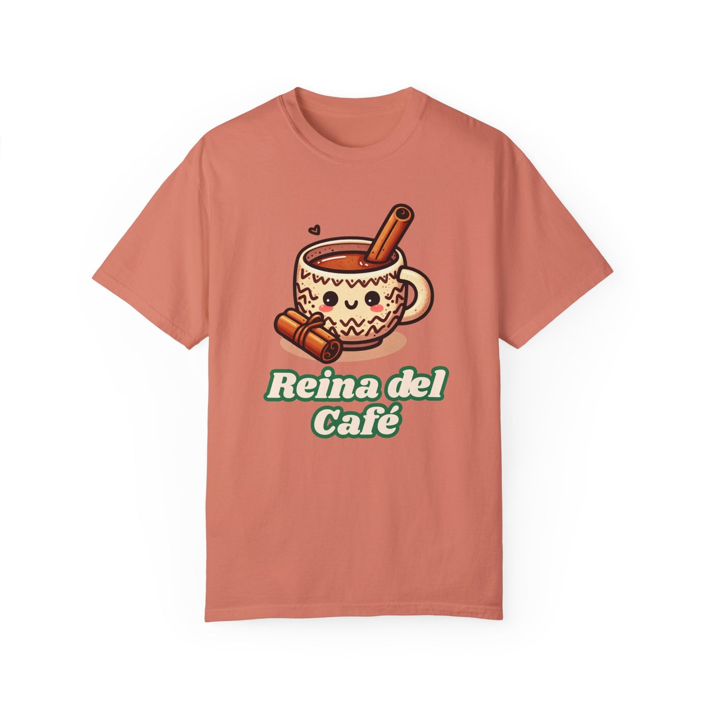 Reina del Café - Unisex Garment-Dyed T-shirt