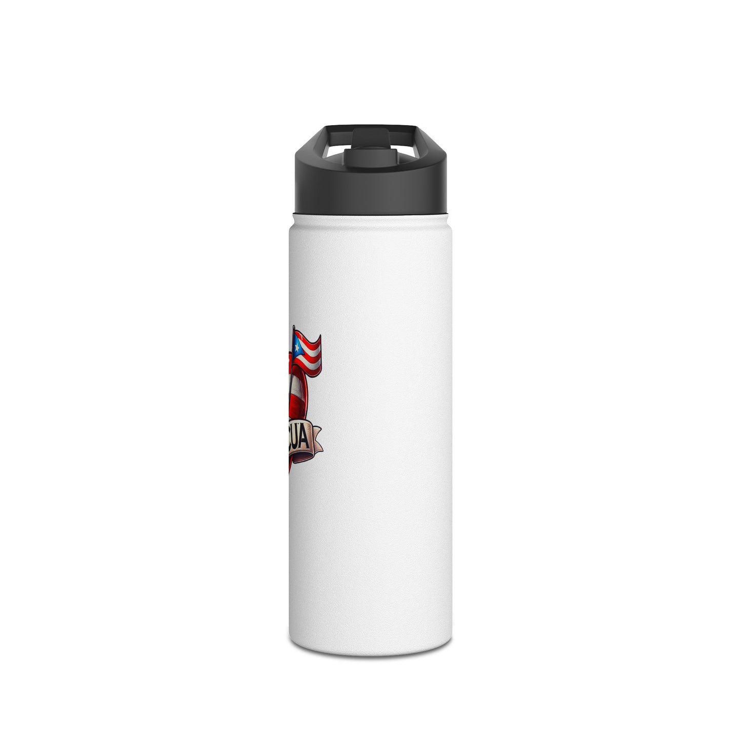 Boricua Stainless Steel Water Bottle, Standard Lid