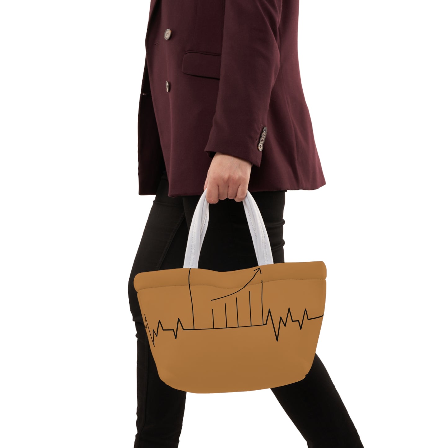 Accounting Heartbeat Brown Lunch Bag