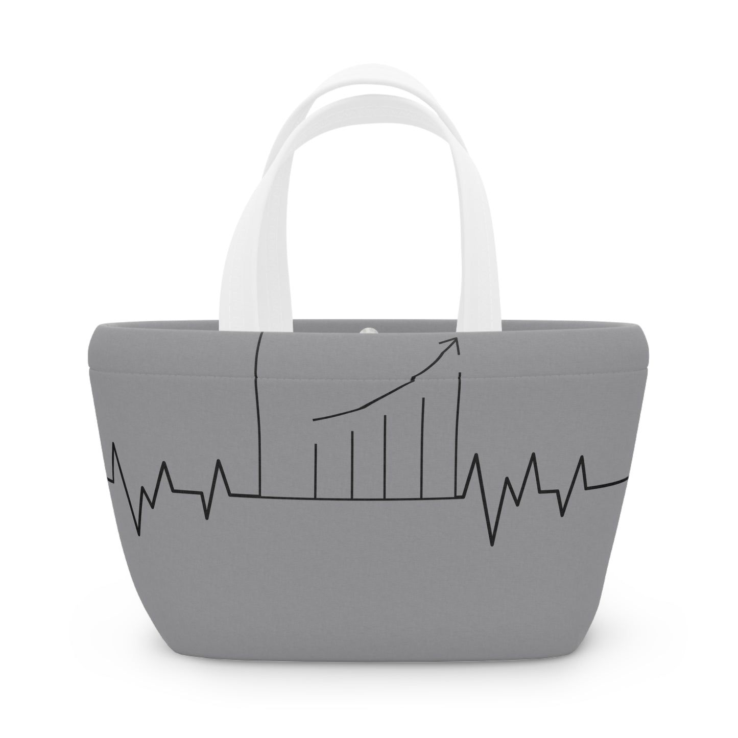 Accounting Heartbeat Grey Lunch Bag