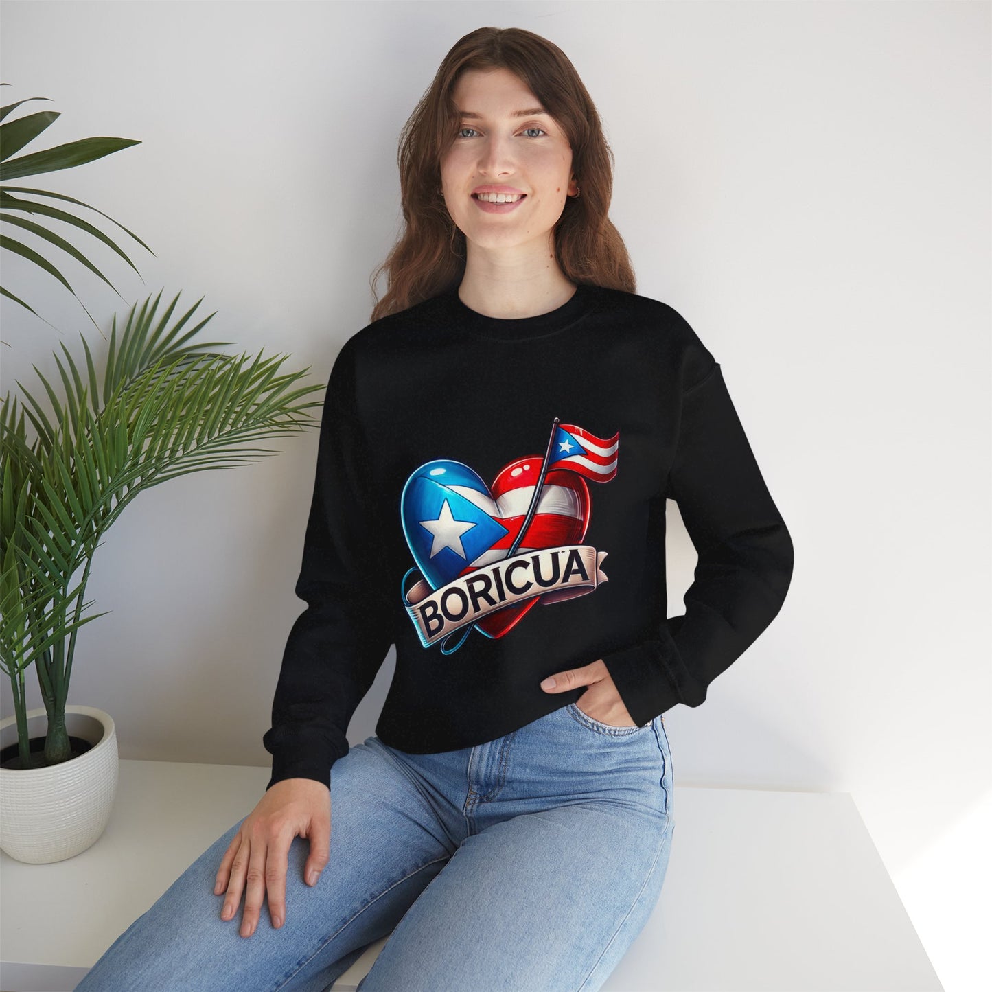 Boricua Unisex Heavy Blend™ Crewneck Sweatshirt