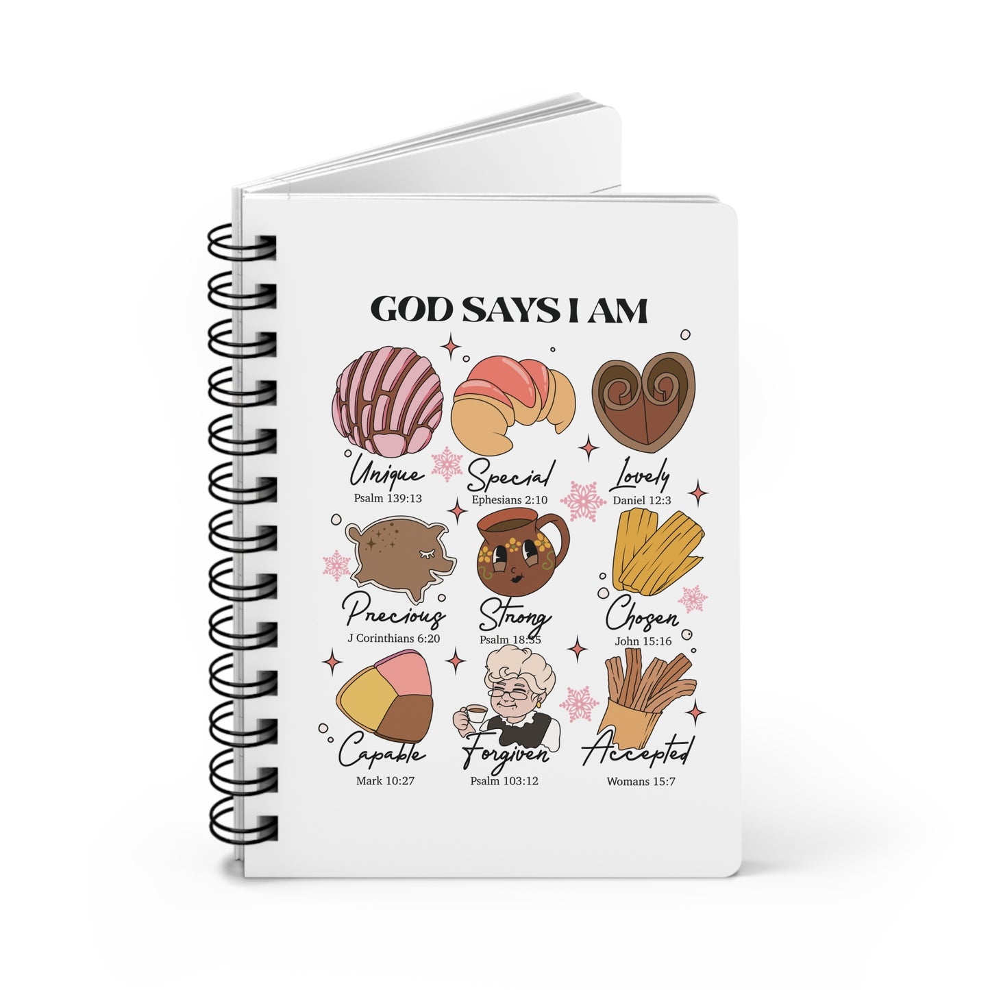 God Says I am Loved Spiral Bound Journal