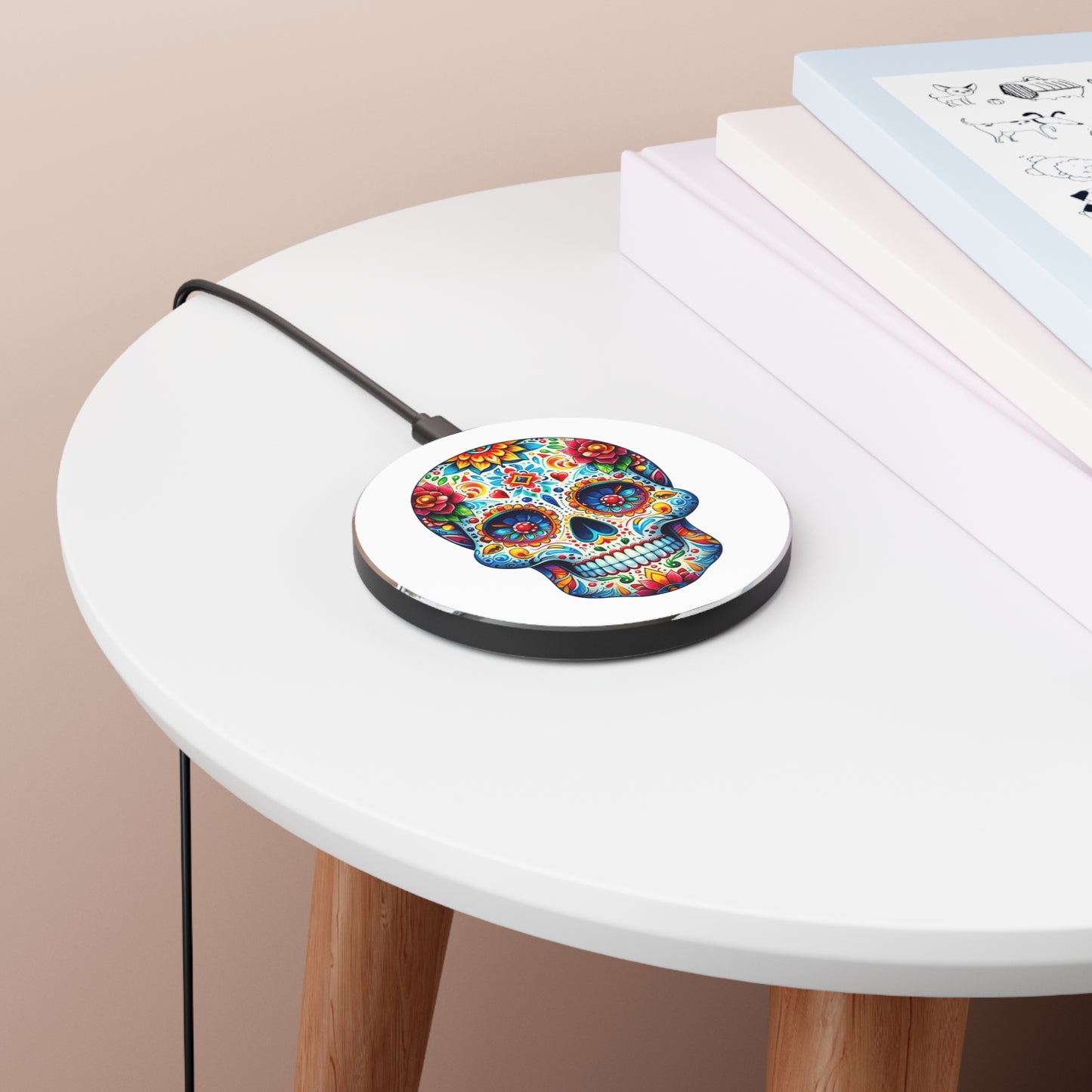 Day of the Dead Skull Wireless Charger