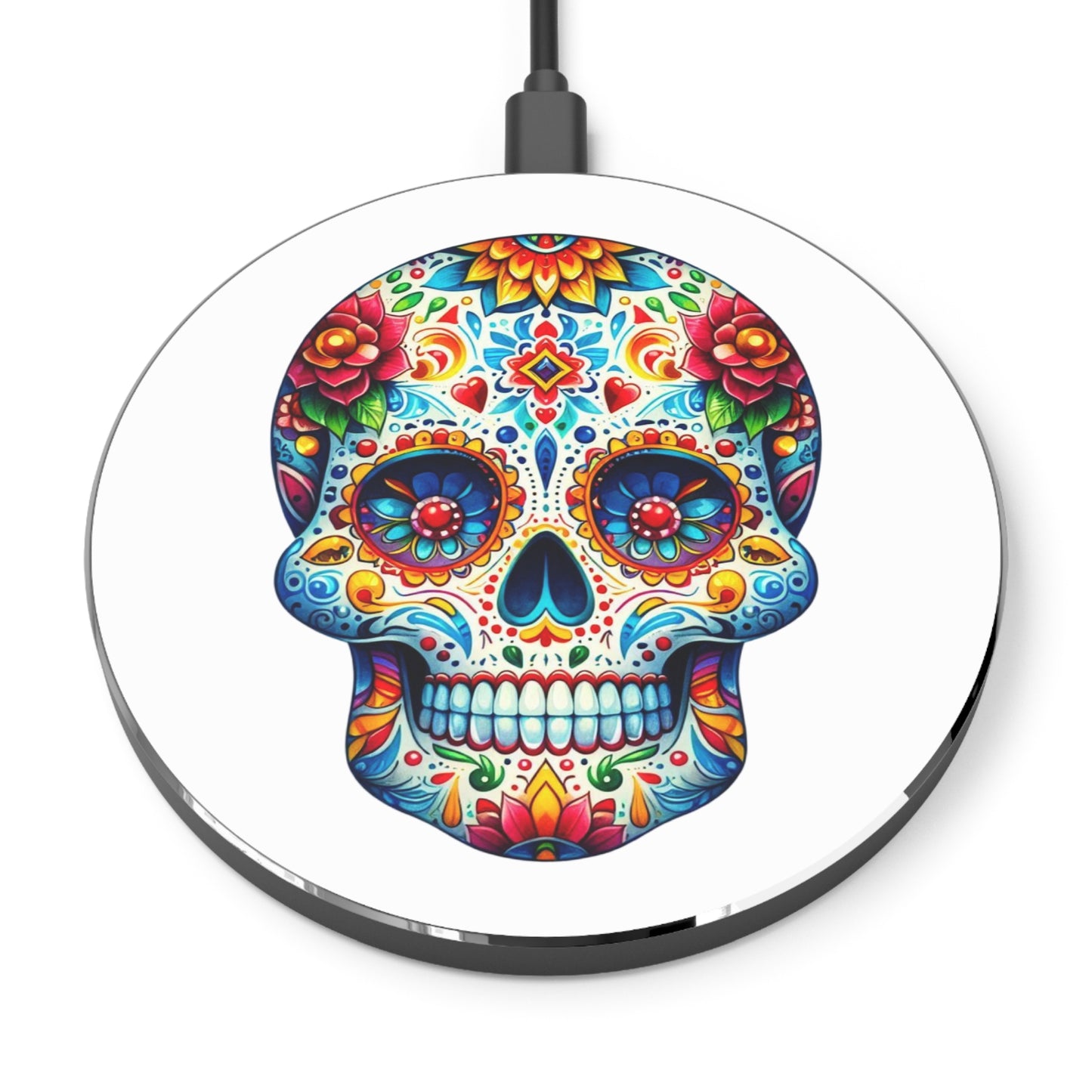 Day of the Dead Skull Wireless Charger