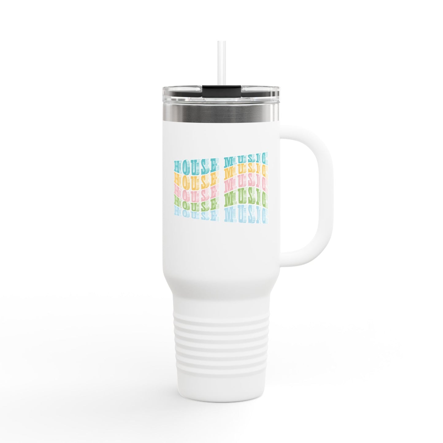 Chicago- House Music Wave Insulated Travel Mug, 40oz