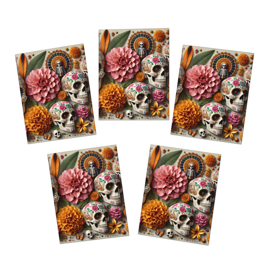 Dia de los Muertos Multi-Design Greeting Cards (5-Pack)