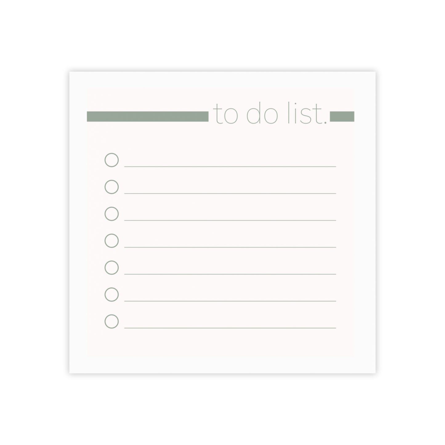 Green_To do list-Post-it® Note Pads