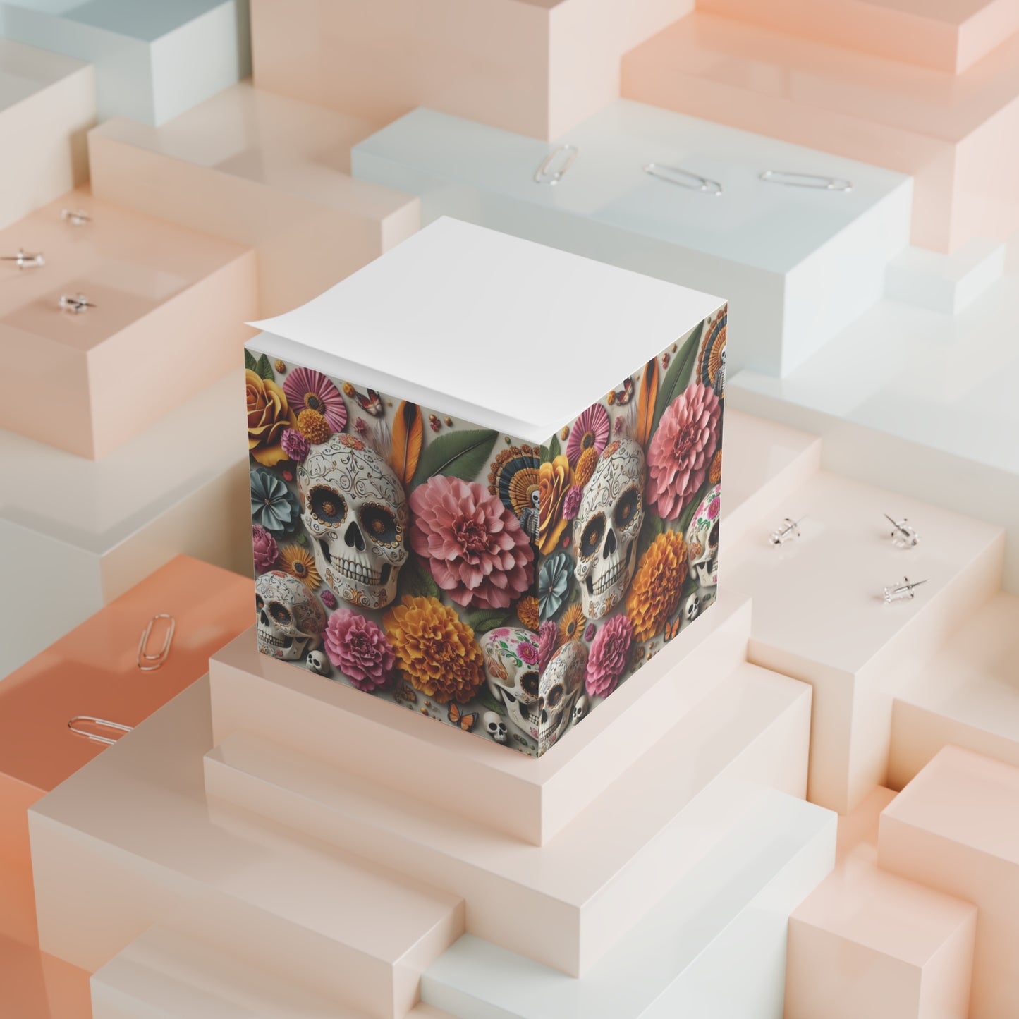 Dia de los Muertos Note Cube