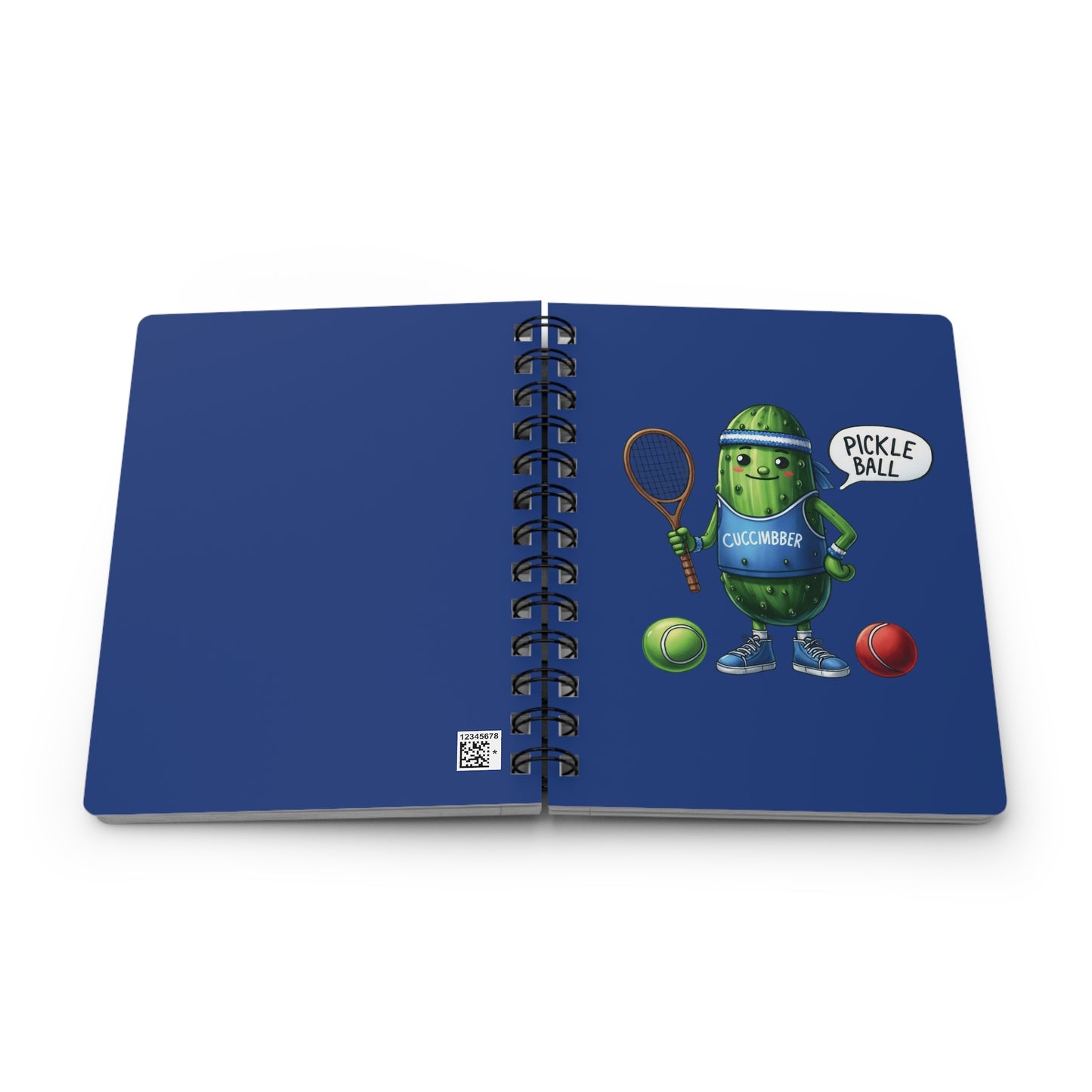 Pickle Ball-Blue Spiral Bound Journal