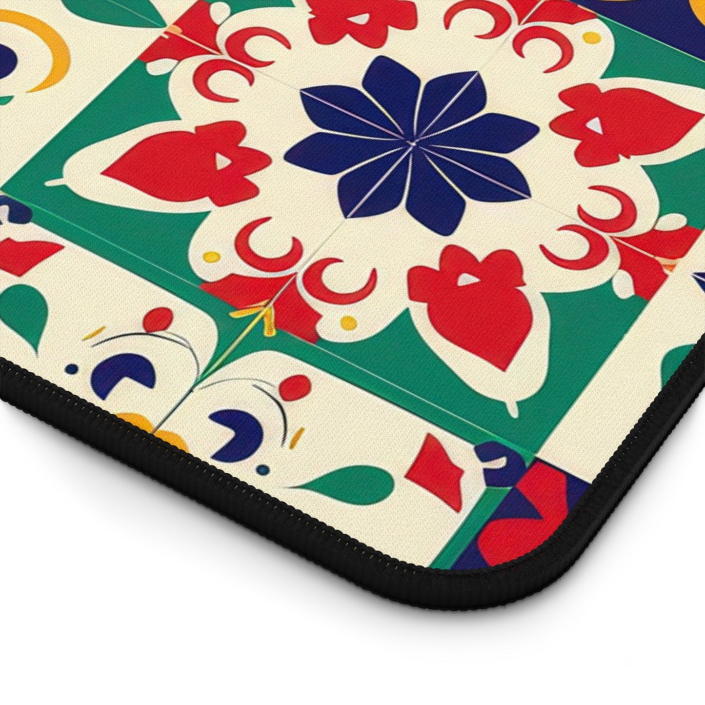 Mexican Tile Large Desk Mat 16" x 32" from Off Leash Designs