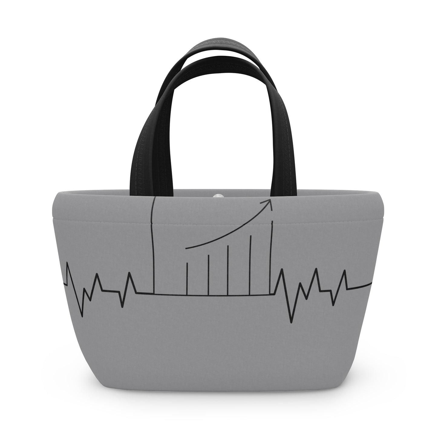 Accounting Heartbeat Grey Lunch Bag