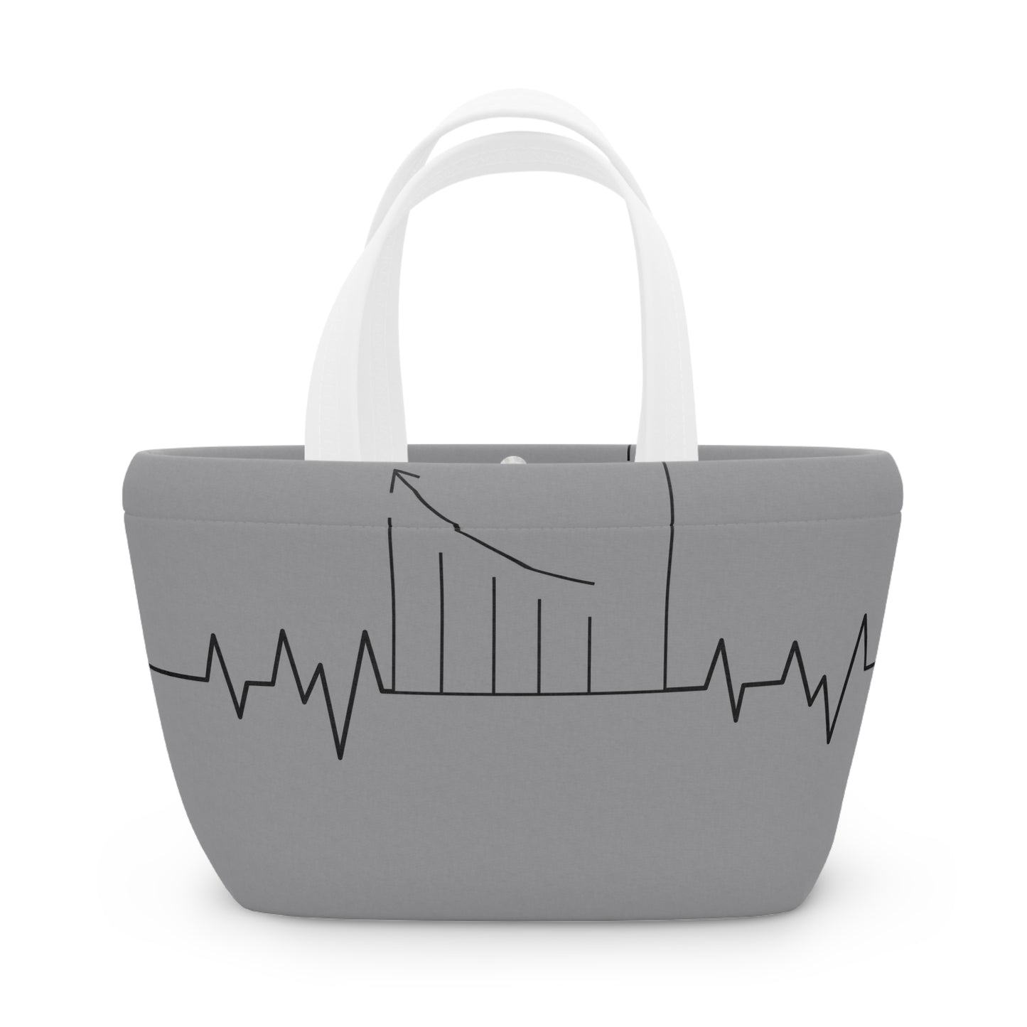 Accounting Heartbeat Grey Lunch Bag