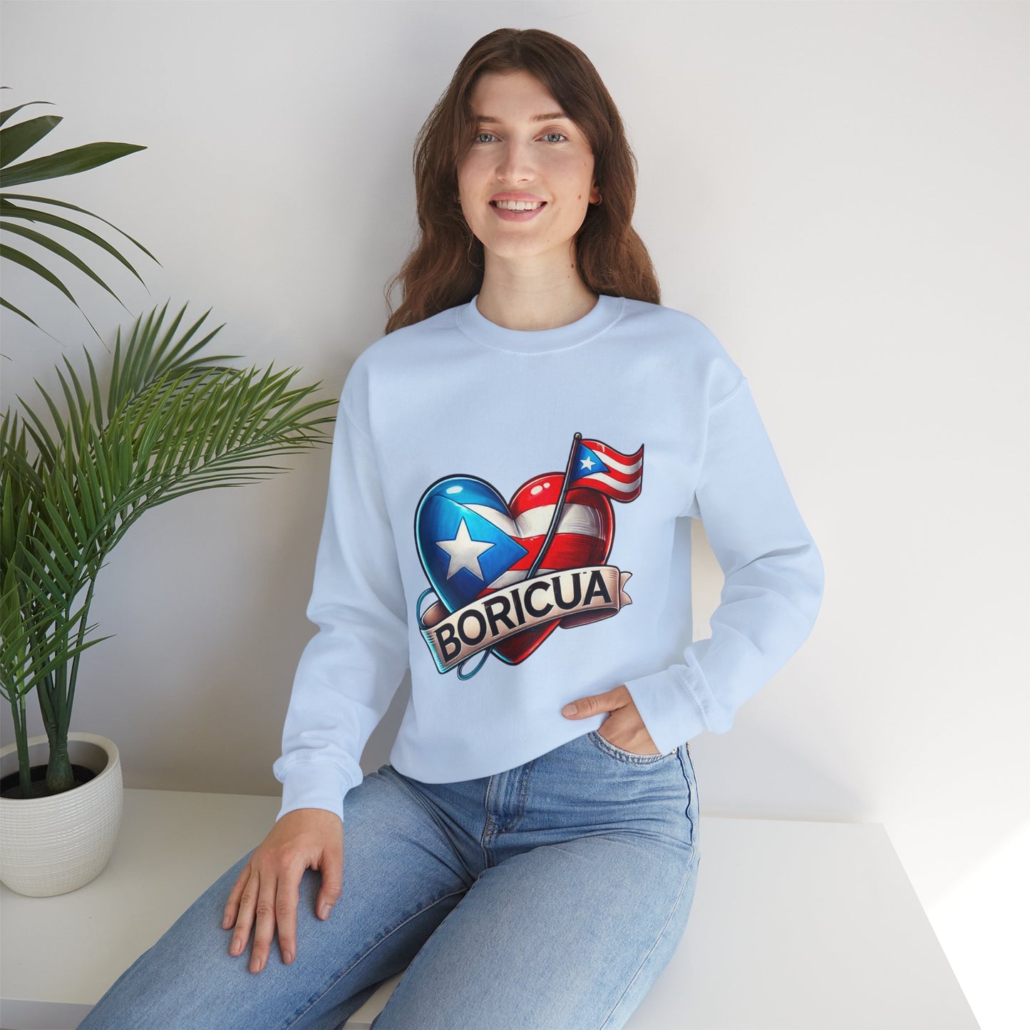 Boricua Unisex Heavy Blend™ Crewneck Sweatshirt