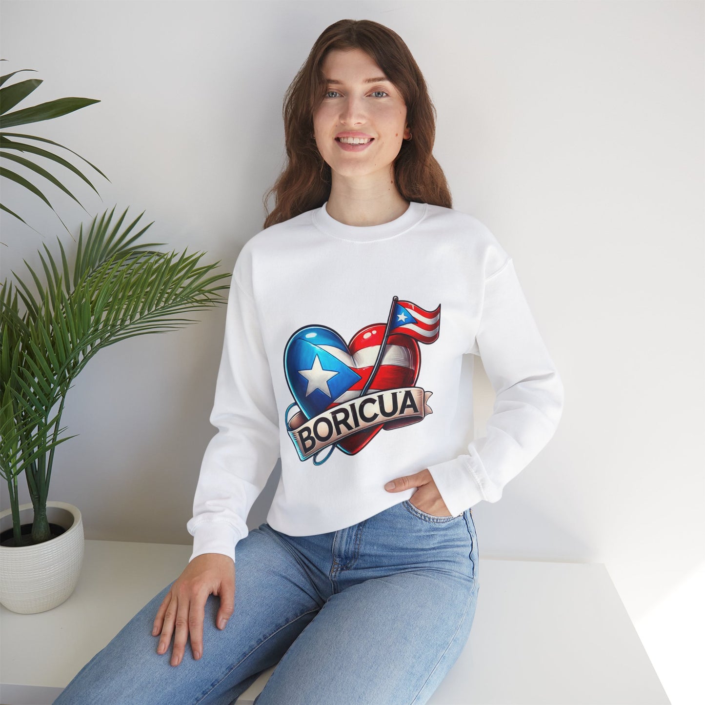 Boricua Unisex Heavy Blend™ Crewneck Sweatshirt