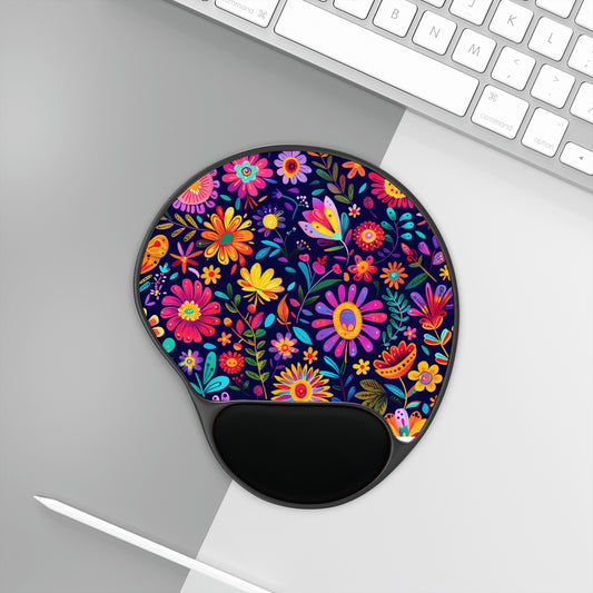 Flores Mouse Pad With Wrist Rest