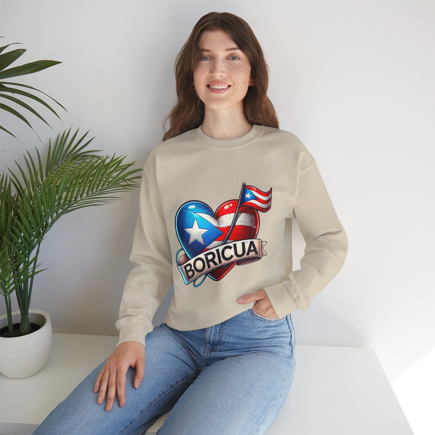 Boricua Unisex Heavy Blend™ Crewneck Sweatshirt