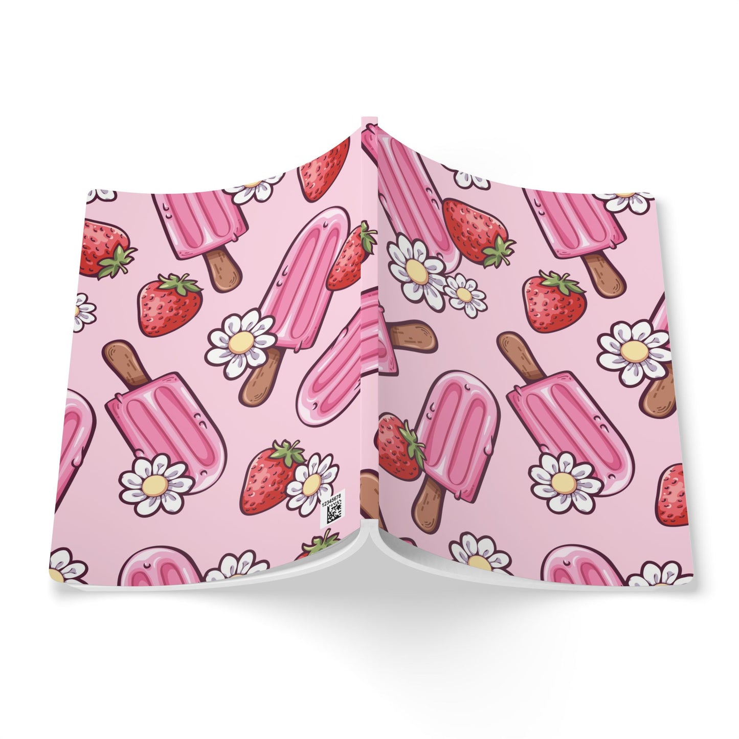 Strawberry Ice Cream Softcover Journal