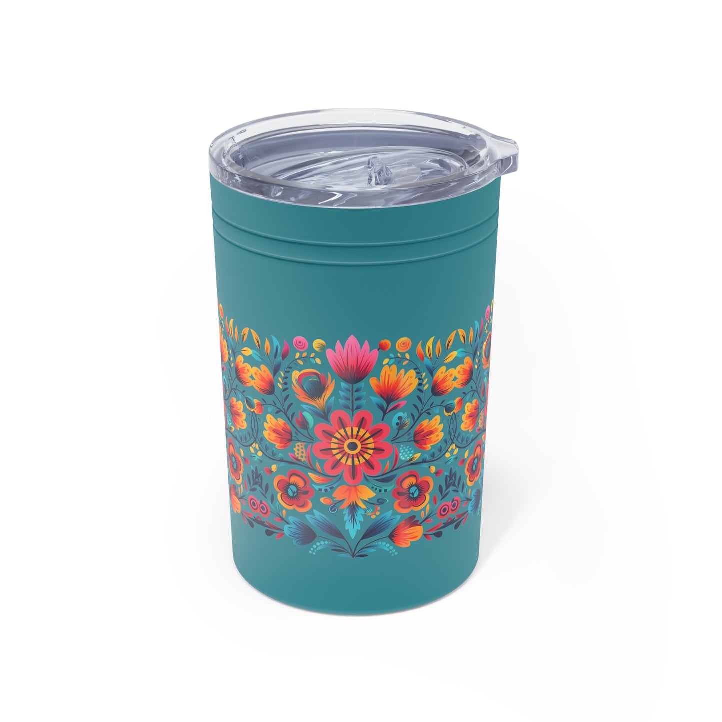 Mexican Flowers Vacuum Insulated Tumbler, 11oz