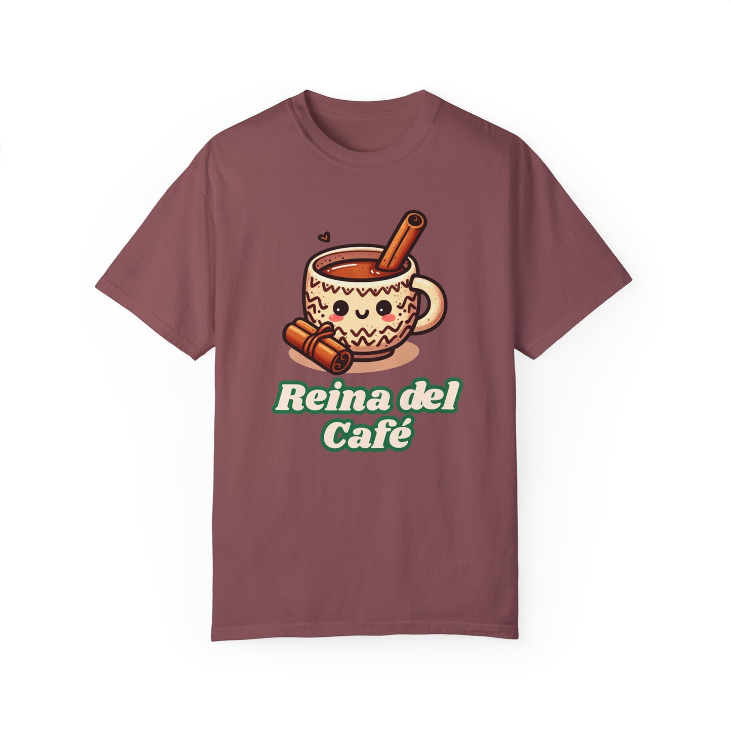 Reina del Café - Unisex Garment-Dyed T-shirt