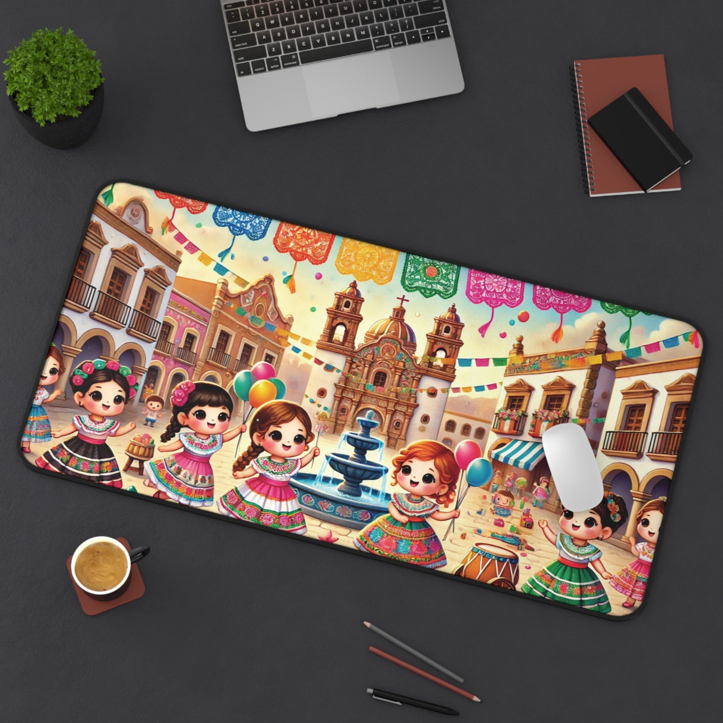 La Plaza Large Desk Mat 16" x 32" from Off Leash Designs