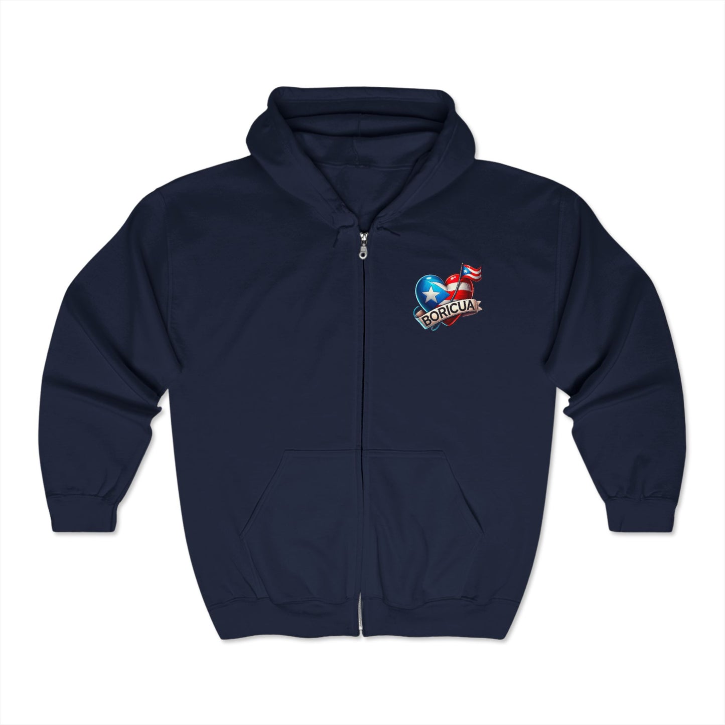 Boricua - Unisex Heavy Blend™ Full Zip Hooded Sweatshirt