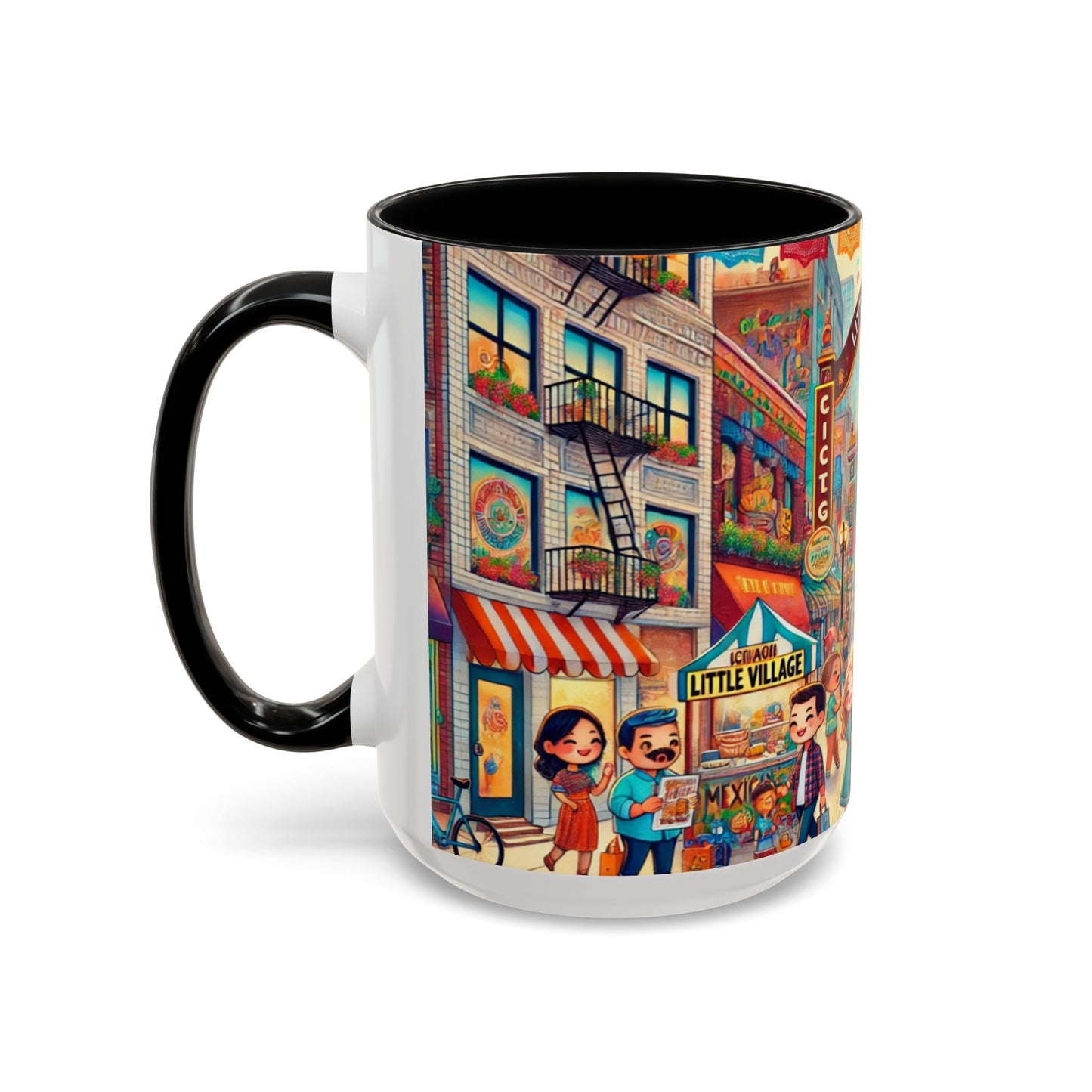 La Villita-Chicago- Accent Coffee Mug (15oz)