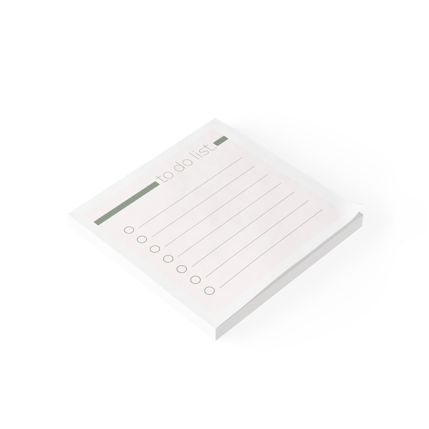 Green_To do list-Post-it® Note Pads