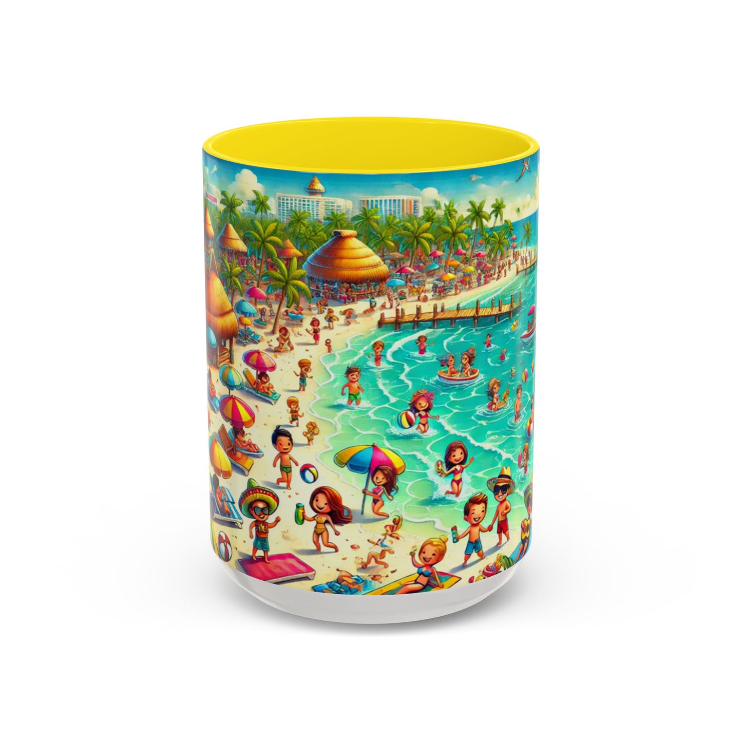 Mexico-Cancun- Accent Coffee Mug (15oz)