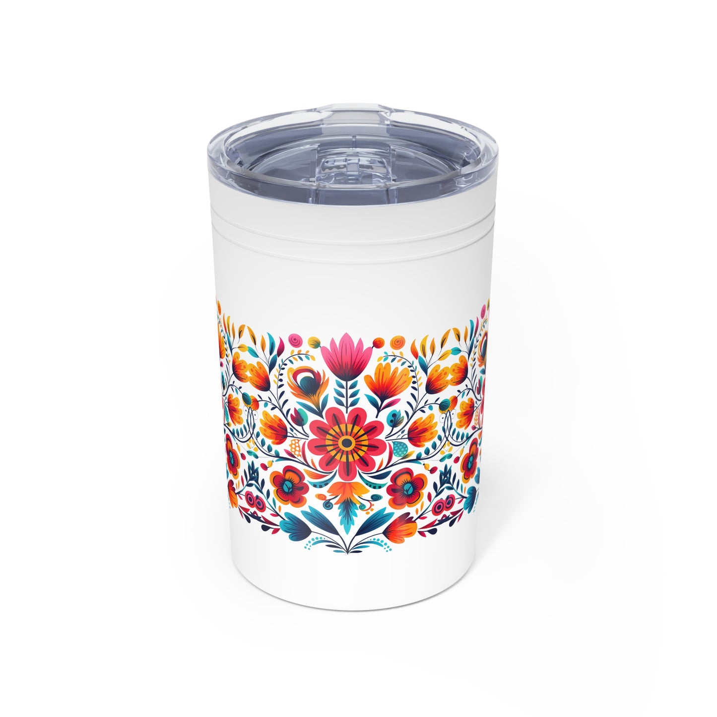 Mexican Flowers Vacuum Insulated Tumbler, 11oz