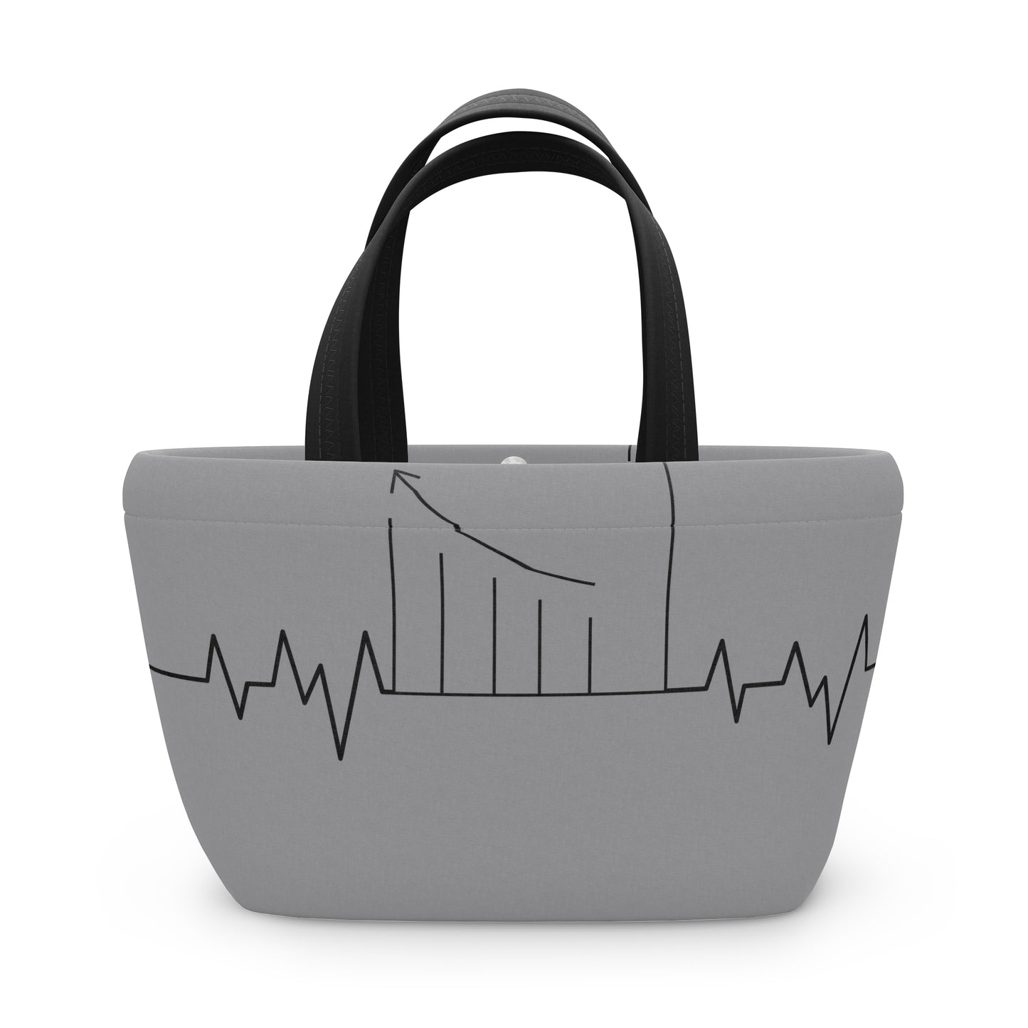 Accounting Heartbeat Grey Lunch Bag