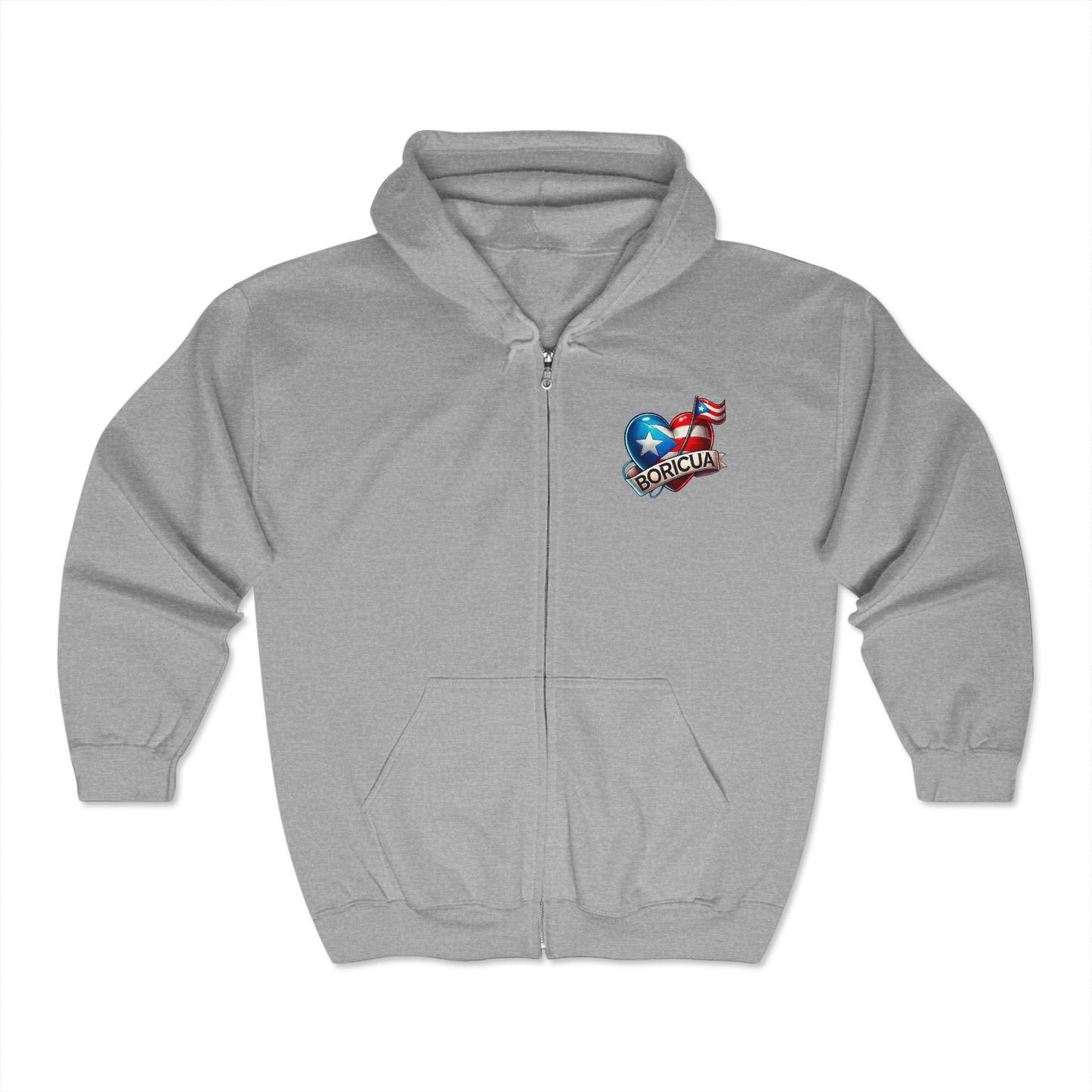 Boricua - Unisex Heavy Blend™ Full Zip Hooded Sweatshirt