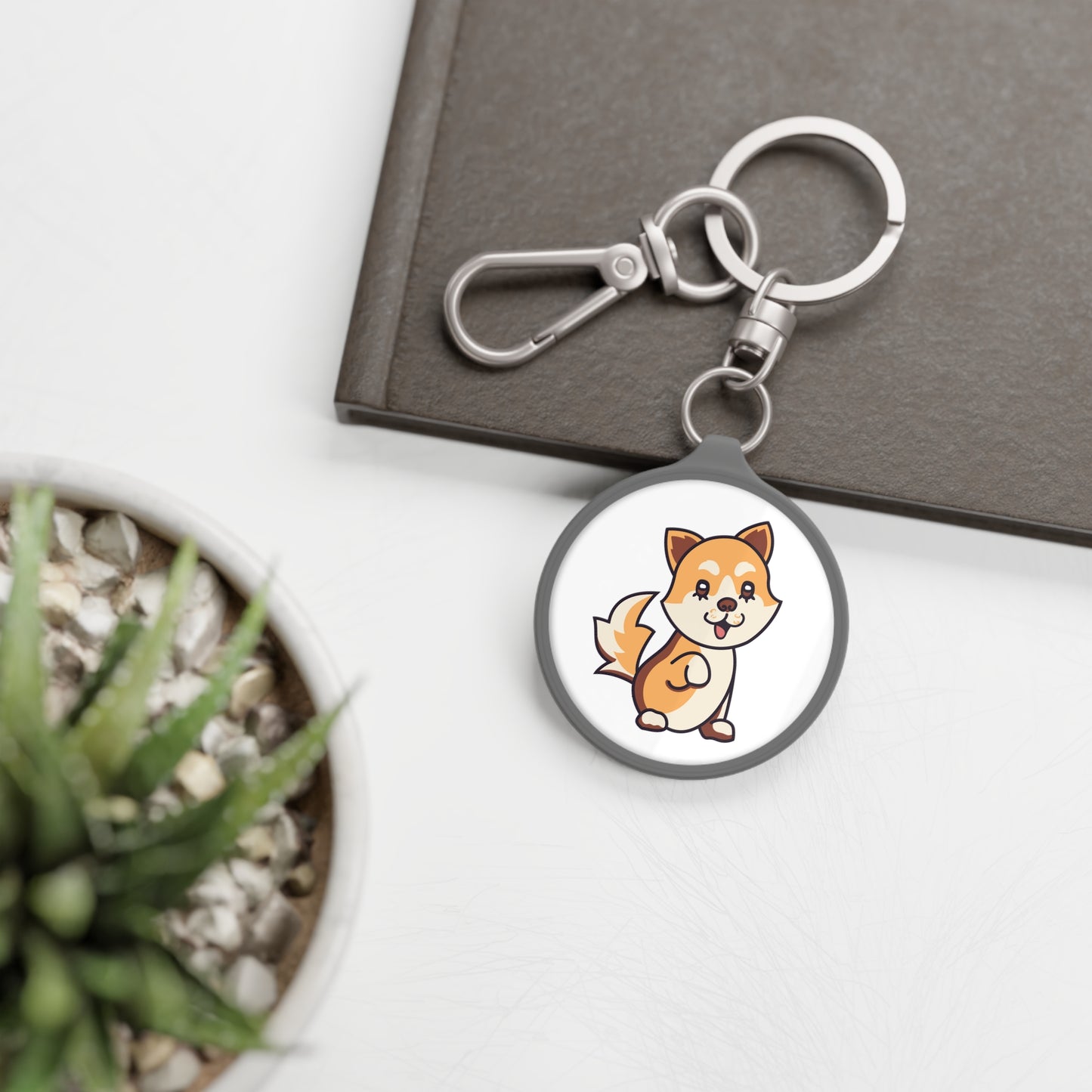 Shiba Inu Keyring Tag