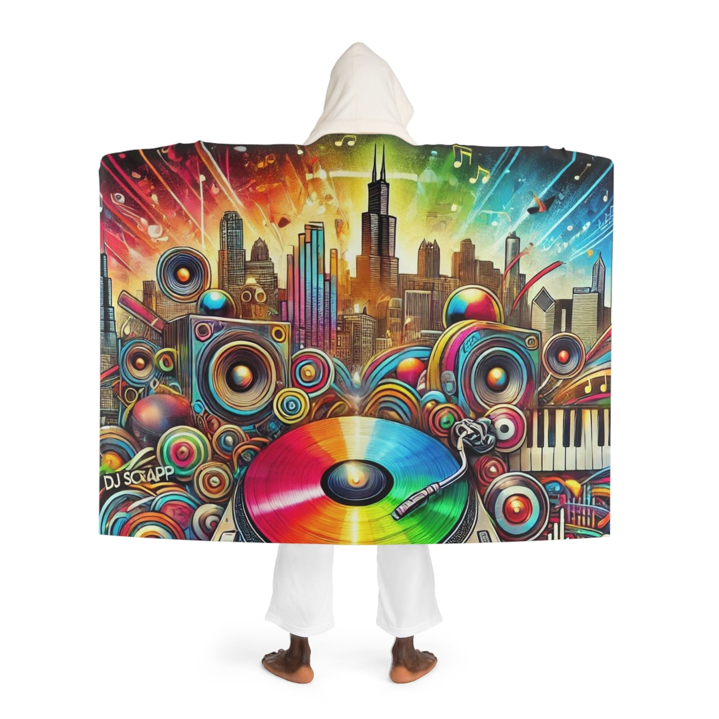 Chicago DJ Life Sherpa Fleece Blanket