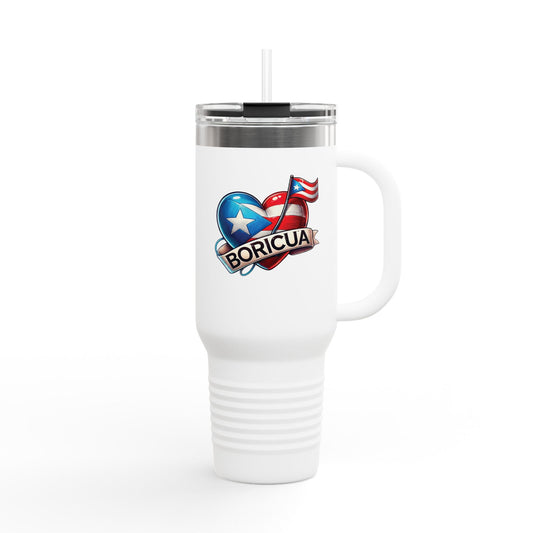 Boricua Insulated Travel Mug, 40oz