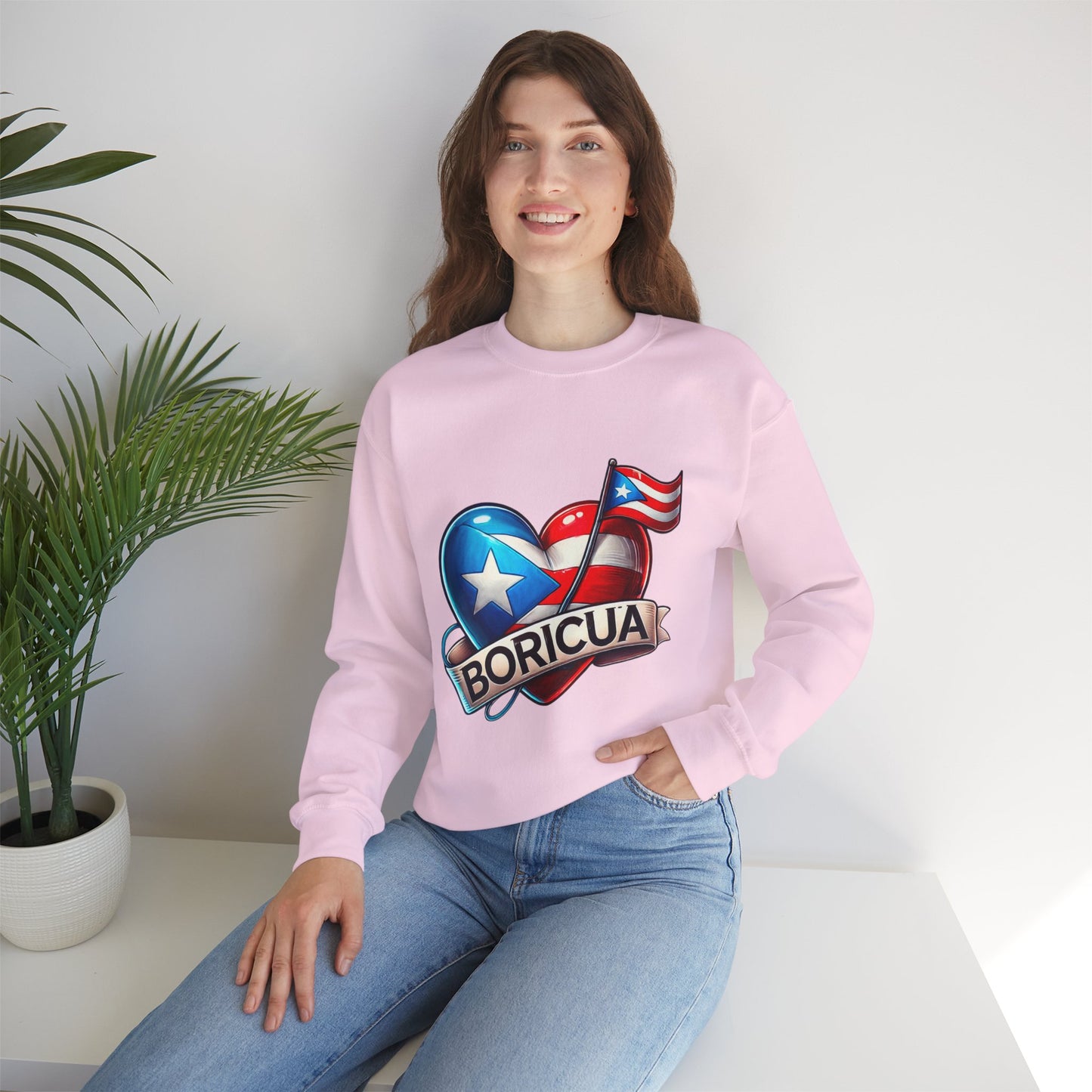 Boricua Unisex Heavy Blend™ Crewneck Sweatshirt