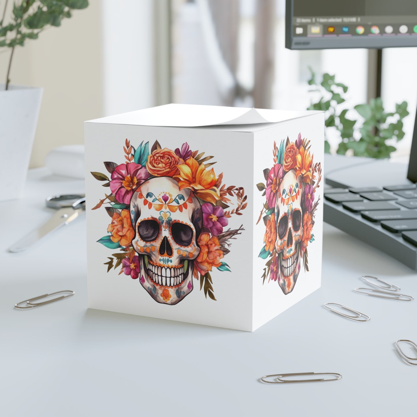 Calavera Note Cube